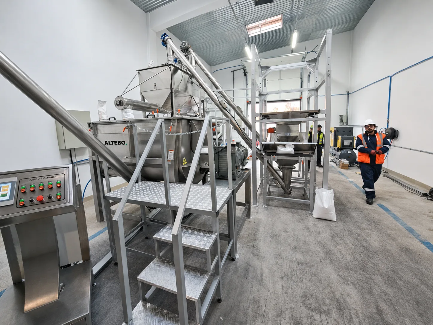 Industrial process equipment built by Altebo for fertiliser production