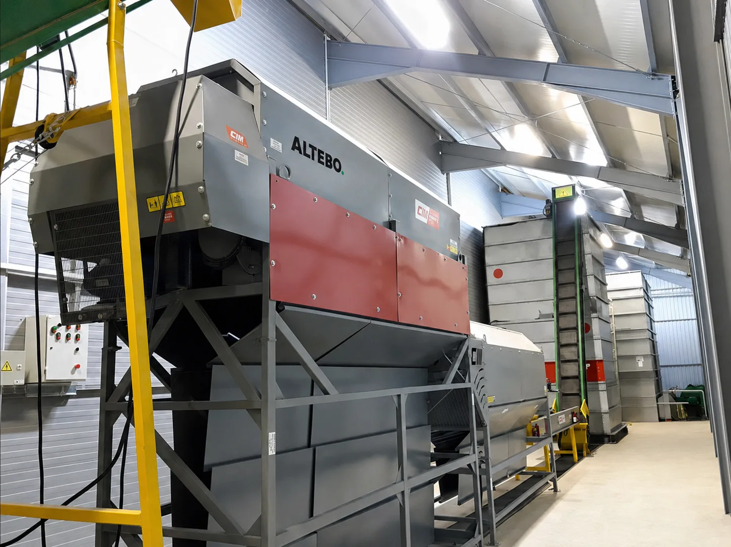 Industrial equipment installed and automated by the Altebo team